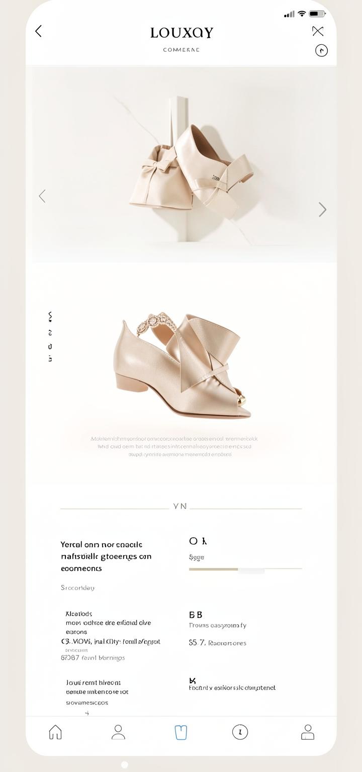 Placeholder light commerce app interface